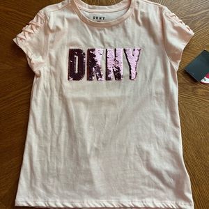 💝DKNY Shirt with flip sequins💝